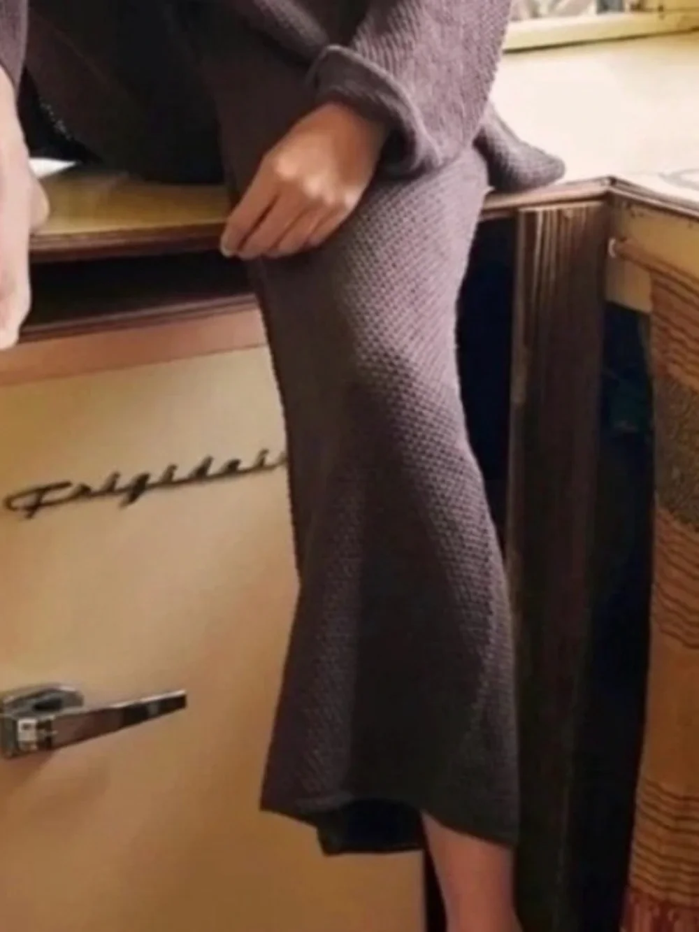 Free People Hailee sweater pants. NWOT . Brown Heather